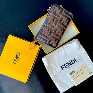 Fendi Key Ring Pouch Card Holder/Wallet